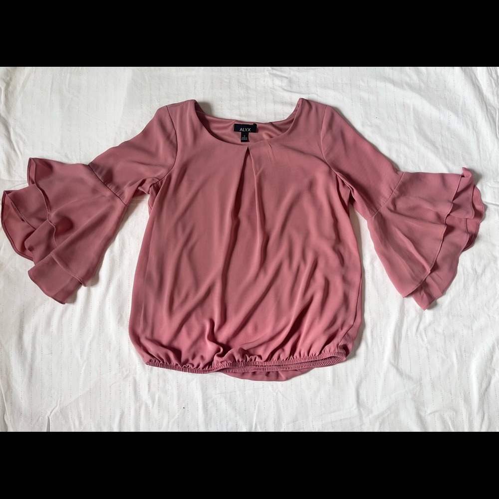 Alyx Pink Blouse with billowy sleeves